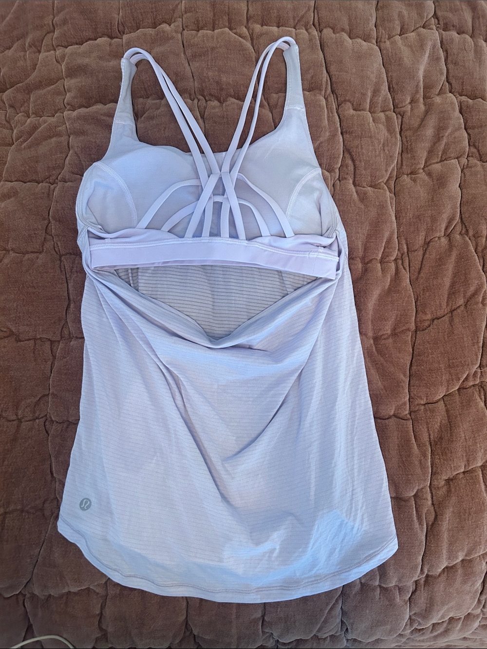 lululemon athletica Light Lavender Strappy Built-In Sports Bra Tank